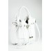 Belli Globe Bag ital. Nappaleder Shopper Handtasche Damentasche - Farbauswahl - 30x21x24 B x H x T Weiß Schuhe & Handtaschen