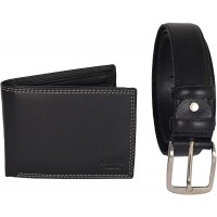 COVERI Herren Geschenkbox Set mit kürzbarem Gürtel Nickelfrei Schwarz Schlüsselbund und Gürtel - Schuhe & Handtaschen
