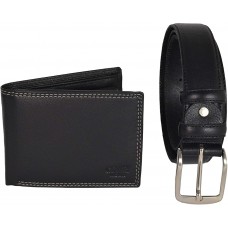 COVERI Herren Geschenkbox Set mit kürzbarem Gürtel Nickelfrei Schwarz Schlüsselbund und Gürtel - Schuhe & Handtaschen