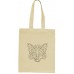 ShirtStreet Fox natur Jutebeutel Stoffbeutel mit Polygon Fuchs Motiv Größe onesize natur Schuhe & Handtaschen