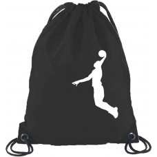 Shirtstreet24 BASKETBALL PLAYER NBA Sport Turnbeutel Rucksack Sport Beutel Größe onesize Schwarz Schuhe & Handtaschen