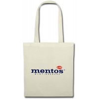 Spreadshirt Mentos Logo Vintage Stoffbeutel Natur Schuhe & Handtaschen