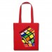 Spreadshirt Rubik's Cube Zauberwürfel Twisted Stoffbeutel Rot Schuhe & Handtaschen