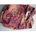 Unbekannt Handgefertigte Beuteltasche aus Baumwolle mit Blumenmuster rot 40 x 20 x 38 cm l x b x h Henkel 110 cm Schuhe & Handtaschen