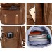EverVanz Damen Herren Rucksack Reise Wandern Outdoorrucksack Canvas Leder Daypacks für 15 Zoll Laptop Studenten Rucksack für Schule Koffer Rucksäcke & Taschen