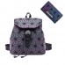 Geometrischer Rucksack Damen Leuchtend Holographic Taschen Lumikay Geldbörse und Handtasche Farbwechse Daypack Taschen NO.6P Koffer Rucksäcke & Taschen