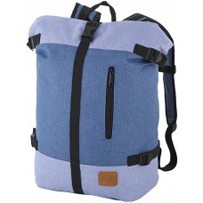 Rada Roll Top Rucksack Daypack für Damen & Herren wasserabweisender u. Stabiler Tagesrucksack viel Platz stylisches Design Soft Blue Koffer Rucksäcke & Taschen