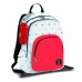 Rpet Recycled Rucksack mit 3 Reißverschlüssen Rosso Bianco Koffer Rucksäcke & Taschen