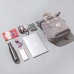 SEVENTEEN LONDON – Moderner und stilvoller ‘Canary Wharf’ Rucksack in lila mit einem klassischen gefalteten Roll Top Design – perfekt für 13-Zoll-Laptops Koffer Rucksäcke & Taschen