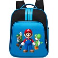 Super Mario Daypacks Exquisite Rucksack Grundschule Tasche für Mädchen Jungen Cartoon Muster Reise Sporttasche Color Blue01 Size 32 X 14 X 40cm Koffer Rucksäcke & Taschen