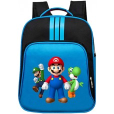 Super Mario Daypacks Exquisite Rucksack Grundschule Tasche für Mädchen Jungen Cartoon Muster Reise Sporttasche Color Blue01 Size 32 X 14 X 40cm Koffer Rucksäcke & Taschen