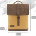 THE OZZERS Rucksack für Damen und Herren - Daypack aus veganen Leder und wasserabweisender Baumwolle - Schulrucksack mit Tablet- und Laptopfach - Wanderrucksack mit bequemer Rückenpolsterung Koffer Rucksäcke & Taschen