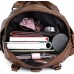 UTO Damentasche Schultertasche Casual Daypack PU gewaschen Leder Braun Koffer Rucksäcke & Taschen
