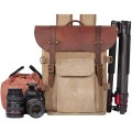 AHWZ Kamera Rucksack SLR Camera Bag Waterproof Batik Canvas Retro Fashion Digital Camera Backpack Gelb Kamera