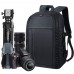 Estarer Kamerarucksack Kameratasche Fotorucksack SLR DSLR Spiegelreflex Wasserabweisend 15 6'' Rucksack mit Schultergurt Laptopfach Regenhülle Kamera
