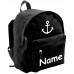 ShirtInStyle Kinder Rucksack Anker Marine mit Name veredelt ideal für Kita Farbe schwarz Koffer Rucksäcke & Taschen