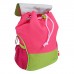 Sigikid Kindergarten-Rucksack Käfer mit Namen bestickt pink grün 28 cm x 16 cm x 24 cm Kinderrucksack personalisiert für Kiga Kita Koffer Rucksäcke & Taschen
