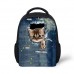 Wrail Unisex-Kinder Rucksack Kindergarten Rucksack Kindergartentasche Schultasche für Mädchen Junge Katze 24x10x30cm Koffer Rucksäcke & Taschen
