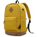 936Plus Wasserabweisender Rucksack Laptop Büchertasche für Schule Hochschule Uni mit 12 Taschen Gelb Computer & Zubehör