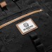 SEVENTEEN LONDON – Moderner und stilvoller ‘Canary Wharf’ Rucksack in schwarz & braun mit einem klassischen gefalteten Roll Top Design – perfekt für 13-Zoll-Laptops Koffer Rucksäcke & Taschen