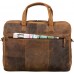 STILORD 'Conrad' Businesstasche Aktentasche Leder mit 15.6 Zoll Laptop-Fach Zweifachteilung Vintage Umhängetasche für Büro Arbeit Leder Tasche Farbemittel - braun Koffer Rucksäcke & Taschen