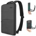 ZINZ Schlank und Erweiterbar 15 15 6 16 Zoll Laptop Rucksack Wasserdicht Notebook Tasche für Männer und Frauen - Dunkelgrau Koffer Rucksäcke & Taschen