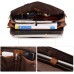 Aktentasche für Herren Laptop echtes Leder für Laptop Vintage Herren Leder Aktentasche Umhängetasche Koffer Rucksäcke & Taschen