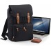BagBase Vintage Laptop Backpack 30 x 46 x 17 cm Black Koffer Rucksäcke & Taschen