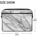 Laptop-Umhängetasche für Herren und Damen Marmor-Steinstruktur Weiß Grau Koffer Rucksäcke & Taschen