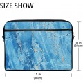 Laptop-Umhängetasche für Herren und Damen mit Marmor-Steinstruktur Blau Koffer Rucksäcke & Taschen