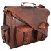 * s-bazar * Schultertasche 38 1cm klassisch Unisex Erwachsene 100% echtes Leder Messenger- Laptop- Aktentasche braun Koffer Rucksäcke & Taschen