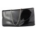 2Store24 Envelope Clutch Lack Damen Handtasche Abendtasche in schwarz Schuhe & Handtaschen