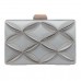 Bonjanvye UK1899 Damen Clutch Small Silber - silber - Größe S Schuhe & Handtaschen