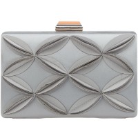 Bonjanvye UK1899 Damen Clutch Small Silber - silber - Größe S Schuhe & Handtaschen