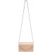 Caspar TA349 Damen elegante Clutch Tasche Abendtasche mit langer Kette Farberoségold GrößeOne Size Schuhe & Handtaschen