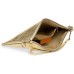 Caspar TL717 Damen Leder Clutch Farbegold GrößeOne Size Schuhe & Handtaschen