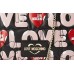 Love Moschino Damen Jc4227pp0a Clutch für den Tag Mehrfarbig Black Multicolore 5x17x25 Centimeters W x H x L Schuhe & Handtaschen