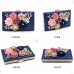 Milisente Damen Clutch Tasche Blumen Abendtasche Hochzeit Bag Elegante Handtasche Blau Schuhe & Handtaschen
