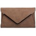 styleBREAKER Envelope Clutch Abendtasche im Kuvert Design mit Schulterriehmen und Trageschlaufe Damen 02012047 FarbeCamel Schuhe & Handtaschen
