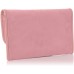 SwankySwans Amanda Suedette Slim Damen Clutch Pink Blush Pink 3x15.5x25.5 cm W x H x L Schuhe & Handtaschen
