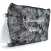 Unbekannt Dielay Damen Tasche mit Quaste Champagne Addict Clutch Kunstleder 18 5x13 cm Schwarz-Silber Schuhe & Handtaschen