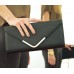 Vain Secrets© Abendtasche Clutch mit Schulterriemen Matt 29 cm Lang - 14 cm Hoch - 6 cm Breit Champania Schuhe & Handtaschen