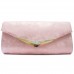Vain Secrets Damen Umhänge Taschen Abendtasche Clutch in vielen Farben 25 cm Lang - 12 cm Hoch - 5 cm Breit Pink Schuhe & Handtaschen