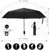 AMVUZ Regenschirm Sturmfest Taschenschirm Auf-Zu-Automatik Reise Winddichte Koffer Rucksäcke & Taschen