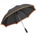 Automatik Regenschirm Schirm Stockstirm Vier Farben Softgriff von noTrash2003® Orange Koffer Rucksäcke & Taschen