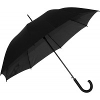 Baciami Regenschirm Herren & Damen - Großer Langschirm mit AUF-Automatik Wind- und Sturmfest ⌀ 90cm Schwarz Koffer Rucksäcke & Taschen