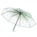 Canifon Transparenter klarer Regenschirm Cherry Blossom Mushroom Apollo Sakura 3-Fach Schirm Grün Koffer Rucksäcke & Taschen