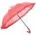 Esschert Design Regenschirm Flamingo mit Rüschen aus Pongee Seide ABS und Eisen 98 0 x 98 0 x 79 0 cm Koffer Rucksäcke & Taschen