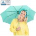 FARE Mini-Taschenschirm – 18 Farben Premium-Regenschirm öffnet-schließt-automatisch flexibel windsicher stabil wasserdicht TÜV-Zertifiziert Markenschirm hellblau Koffer Rucksäcke & Taschen