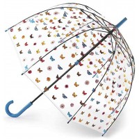 Fulton Regenschirm mit Vogelkäfig-Motiv englischer Garten Blau Koffer Rucksäcke & Taschen